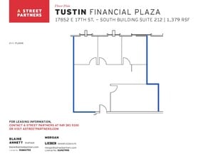 17852 E 17th St, Tustin, CA à louer Plan d’étage– Image 1 sur 1