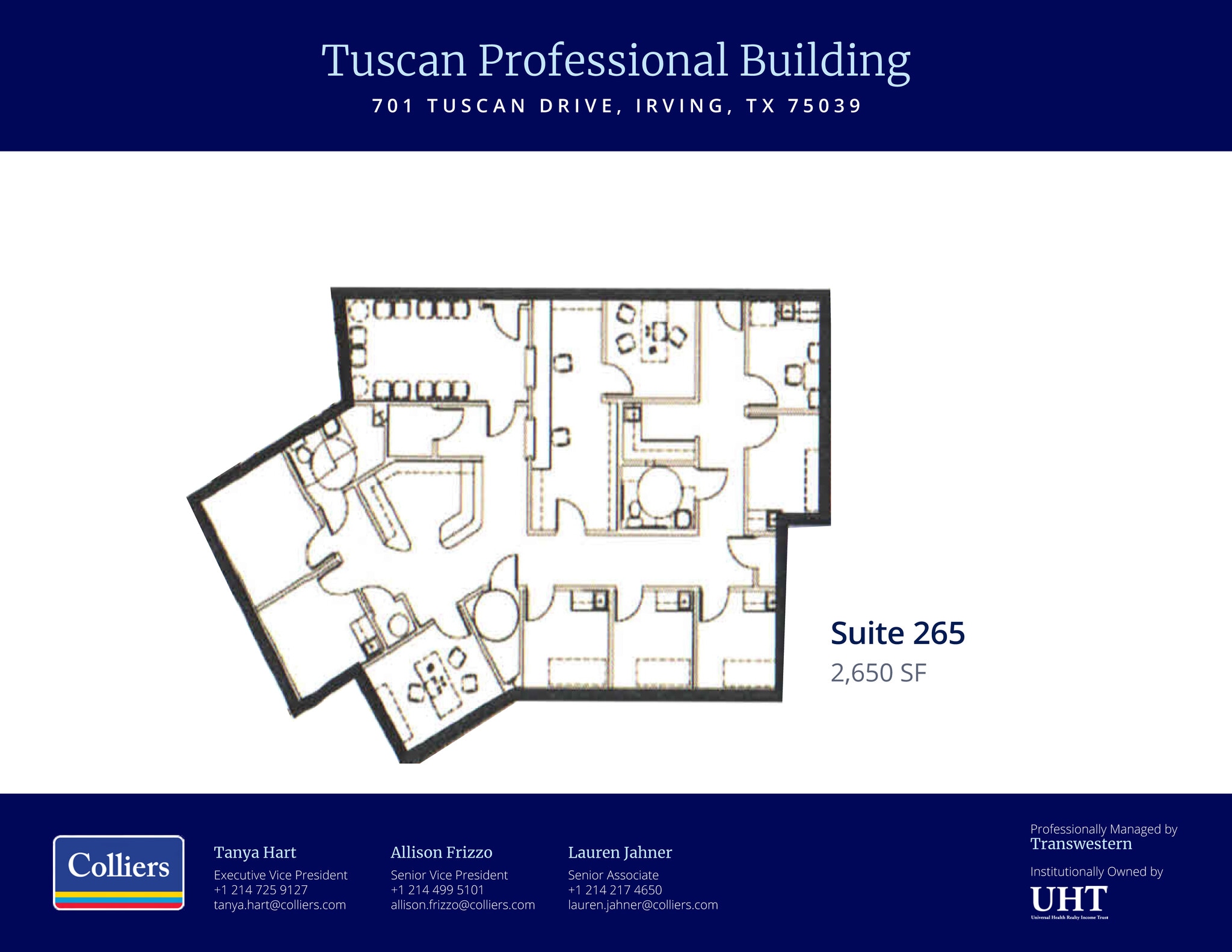 701 Tuscan Dr, Irving, TX à louer Plan d’étage– Image 1 sur 1