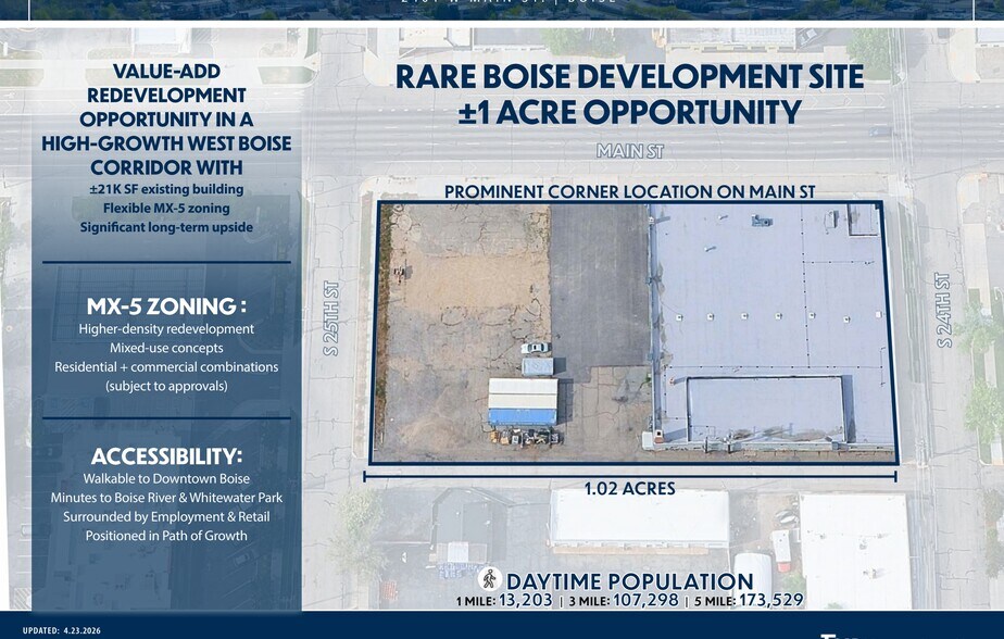 2401 W Main St, Boise, ID à vendre - Plan de site – Image 3 sur 4