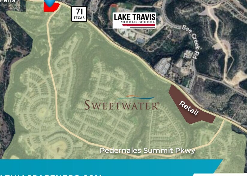 State Hwy 71 & Pedernales Summit Pkwy, Spicewood, TX à louer - Plan de site – Image 2 sur 3