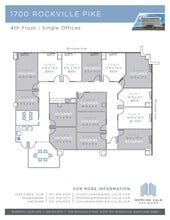 1700 Rockville Pike, Rockville, MD à louer Plan d’étage– Image 1 sur 1