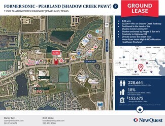 Plus de détails pour 11309 Shadow Creek Pky, Pearland, TX - Terrain à louer