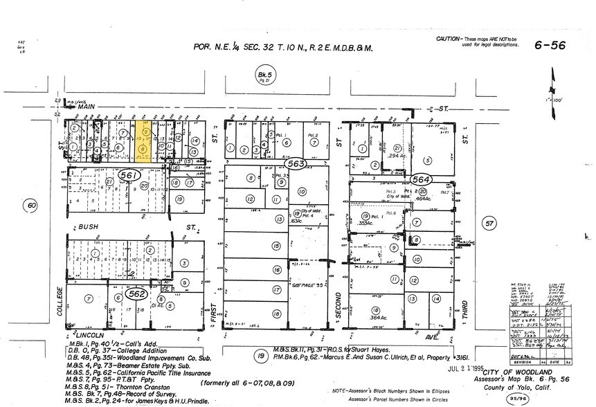 524 Main St, Woodland, CA à louer - Plan cadastral – Image 3 sur 3