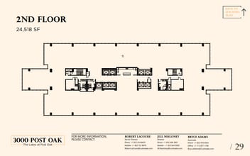 3000 Post Oak Blvd, Houston, TX à louer Plan d’étage– Image 1 sur 1
