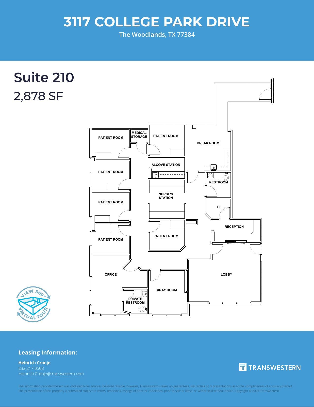 3117 College Park Dr, The Woodlands, TX à louer Plan d’étage– Image 1 sur 1