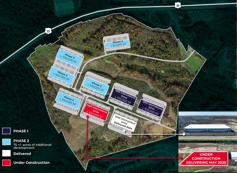 1400 International Dr, Oakdale, PA 15071, Oakdale, PA à louer - Photo de l’immeuble – Image 2 sur 3