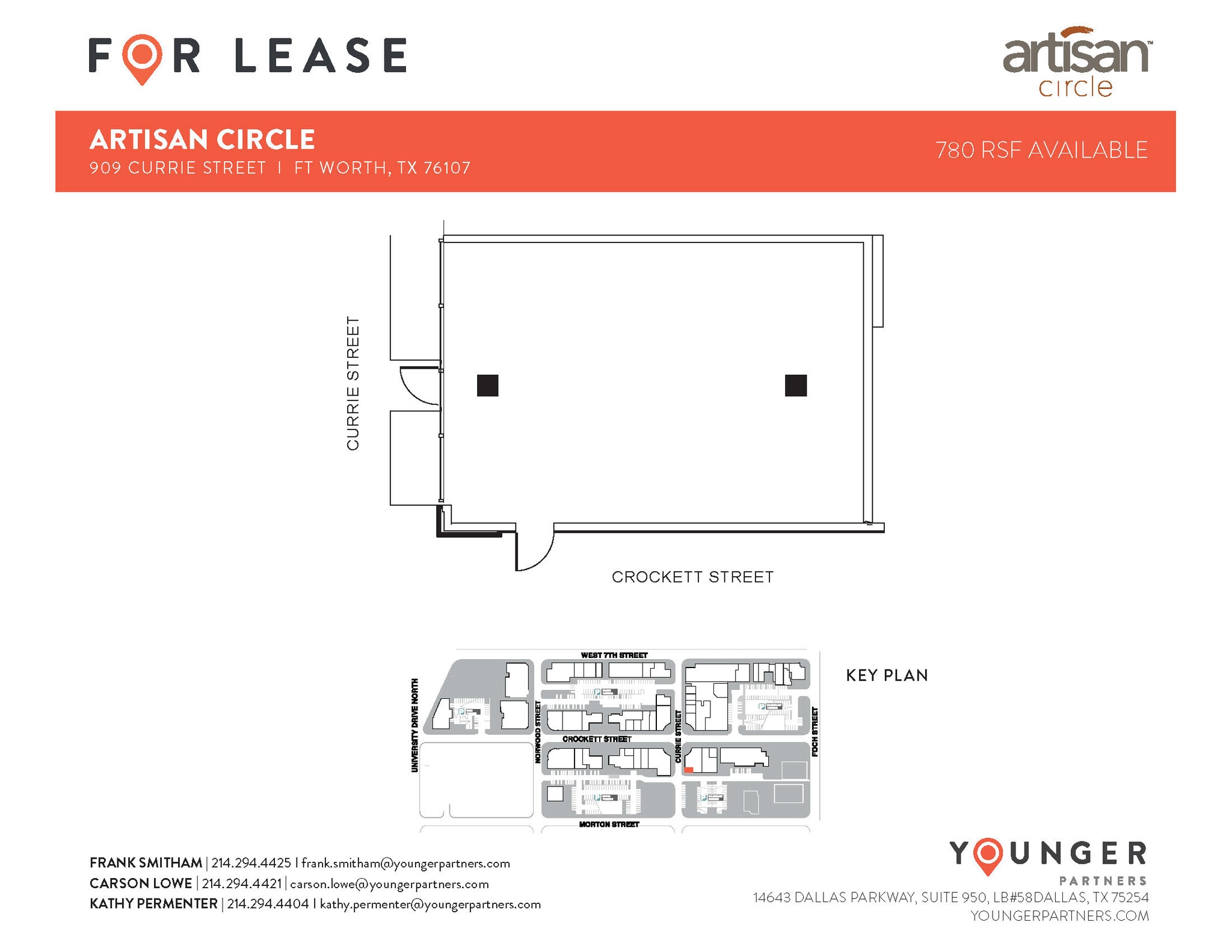 2973 W 7th St, Fort Worth, TX à louer Plan d’étage– Image 1 sur 1