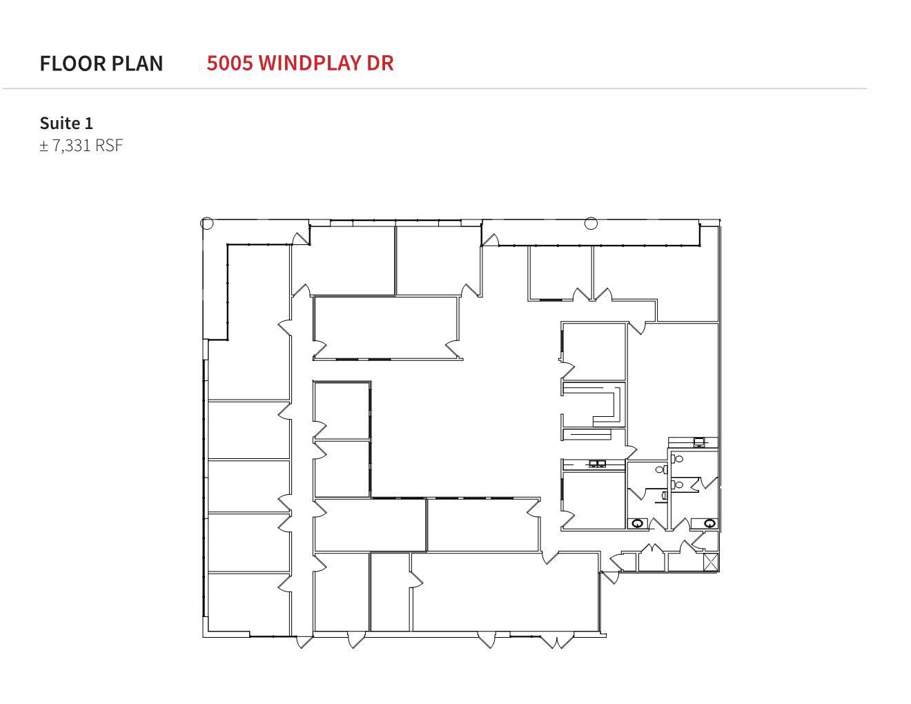 5001 Windplay Dr, El Dorado Hills, CA à louer Plan d’étage– Image 1 sur 1