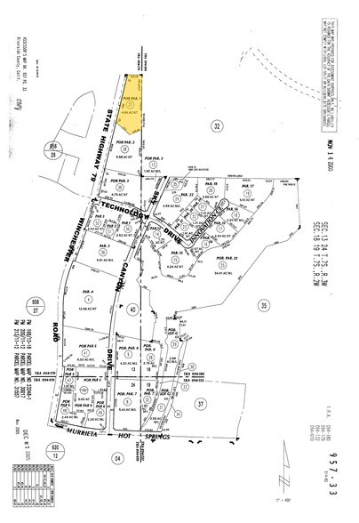36580 Winchester Rd, Murrieta, CA à vendre - Plan cadastral – Image 2 sur 8