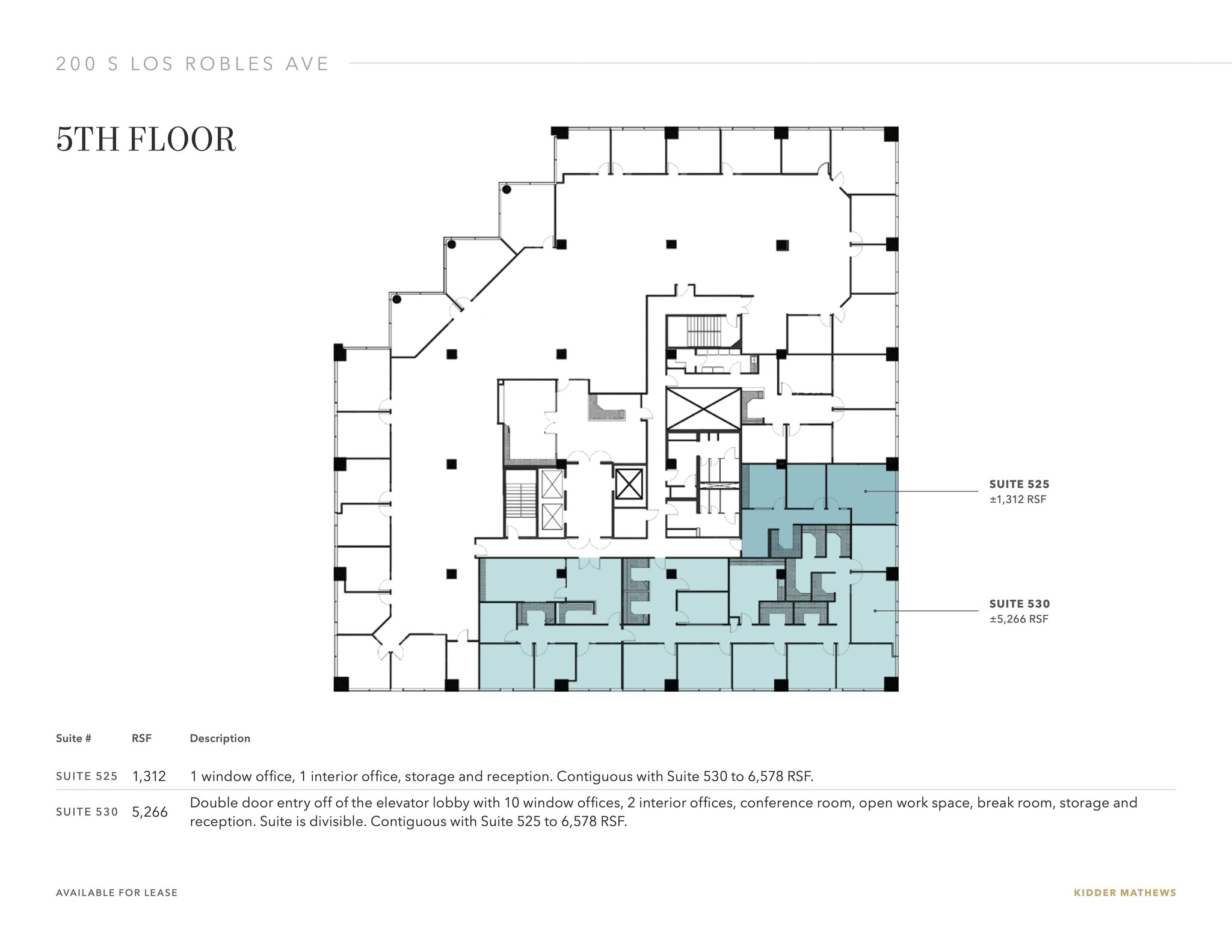 200 S Los Robles Ave, Pasadena, CA à louer Plan d’étage– Image 1 sur 1