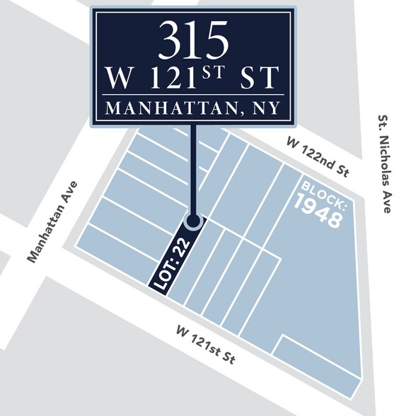 315 W 121st St, New York, NY à vendre - Photo de l’immeuble – Image 3 sur 5