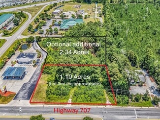 Plus de détails pour 6189 Highway 707, Myrtle Beach, SC - Terrain à louer