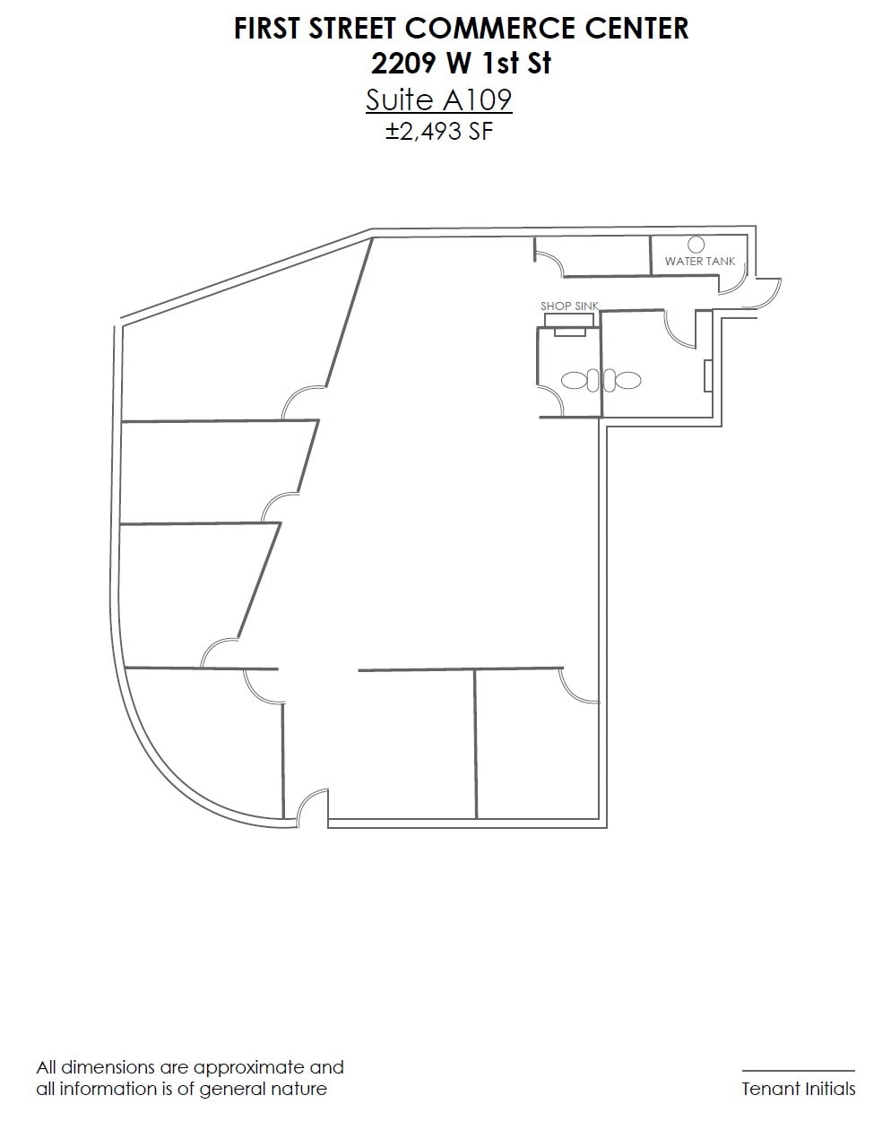2209 W 1st St, Tempe, AZ à louer Plan d’étage– Image 1 sur 1