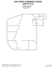 2209 W 1st St, Tempe, AZ à louer Plan d’étage– Image 1 sur 1