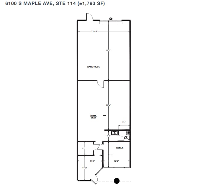 6105 S Ash Ave, Tempe, AZ à louer Plan d’étage– Image 1 sur 1