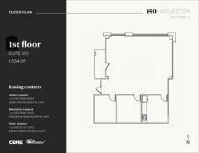 150 Harvester Dr, Burr Ridge, IL à louer Plan d’étage– Image 1 sur 1