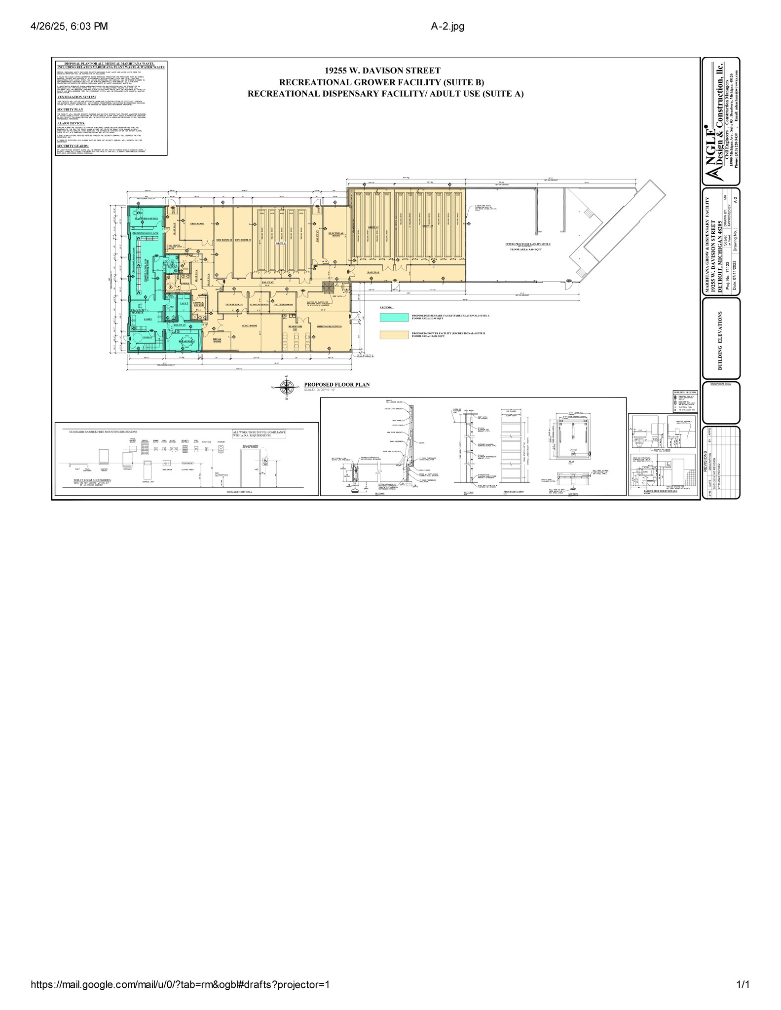 19255 W Davison St, Detroit, MI à louer Plan de site– Image 1 sur 1
