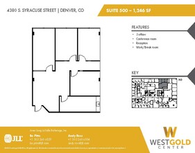 4380 S Syracuse St, Denver, CO à louer Plan d’étage– Image 1 sur 2