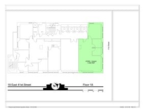 18 E 41st St, New York, NY à louer Plan de site– Image 1 sur 1
