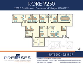 9250 E Costilla Ave, Greenwood Village, CO à louer Plan d’étage– Image 1 sur 1