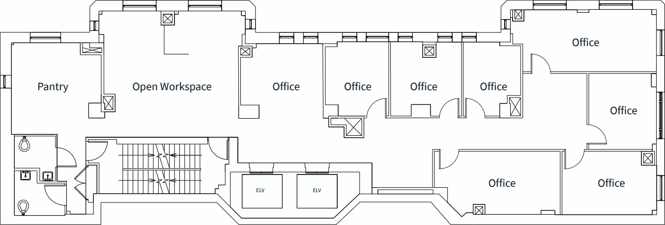 1432 K St NW, Washington, DC à louer Plan d’étage– Image 1 sur 1