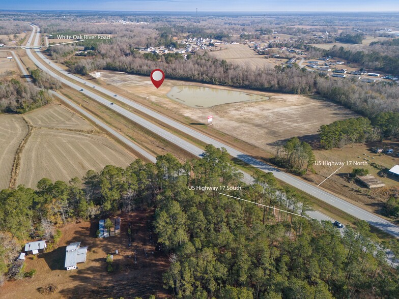 24 +- Acres Maysville Bypass, Maysville, NC à vendre - Aérien – Image 3 sur 8