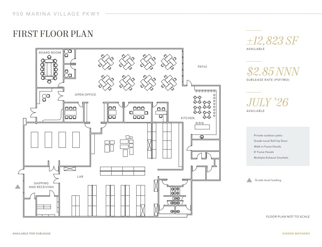 950 Marina Village Pky, Alameda, CA à louer Plan d’étage– Image 1 sur 14