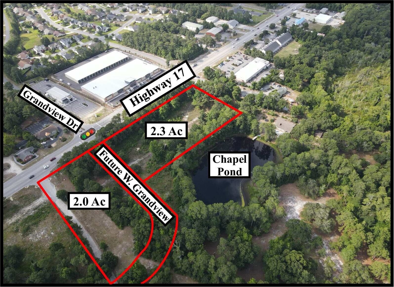 16001 Highway 17, Hampstead, NC à vendre Aérien– Image 1 sur 2