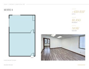 2641 Crow Canyon Rd, San Ramon, CA à louer Plan d’étage– Image 1 sur 1