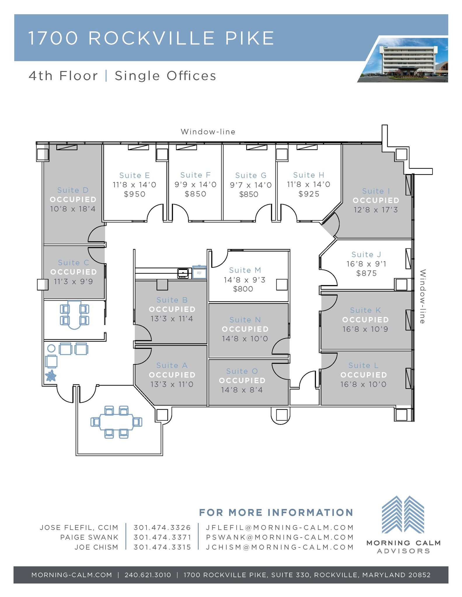 1700 Rockville Pike, Rockville, MD à louer Plan d’étage– Image 1 sur 9