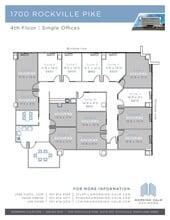 1700 Rockville Pike, Rockville, MD à louer Plan d’étage– Image 1 sur 9