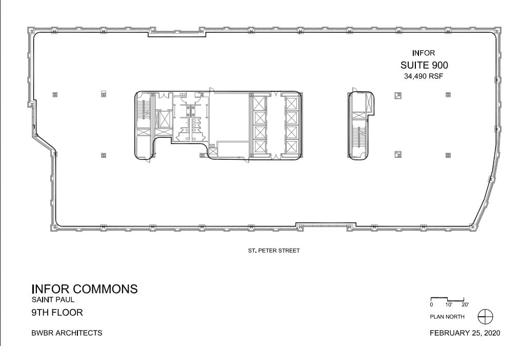 380-388 Saint Peter St, Saint Paul, MN à louer Plan d’étage– Image 1 sur 1