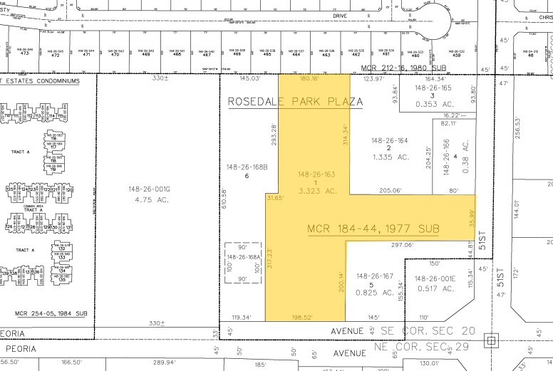 5130 W Peoria Ave, Glendale, AZ à louer - Plan cadastral – Image 2 sur 14