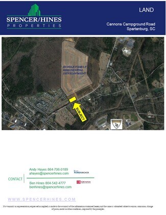 Plus de détails pour Cannons Campground Rd, Spartanburg, SC - Terrain à vendre