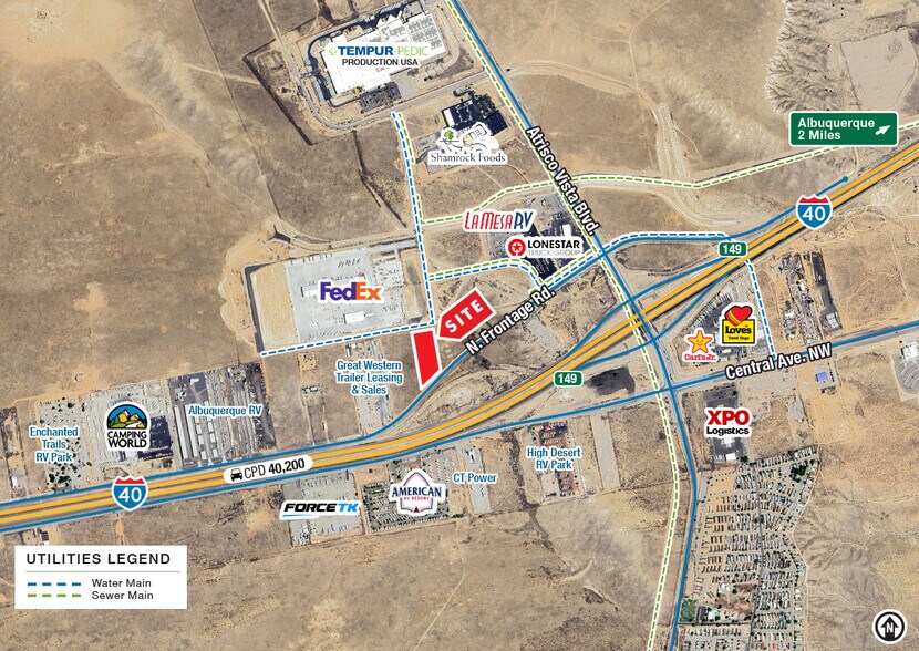 I-40 W. Frontage rd, Albuquerque, NM à vendre - Photo de l’immeuble – Image 2 sur 3
