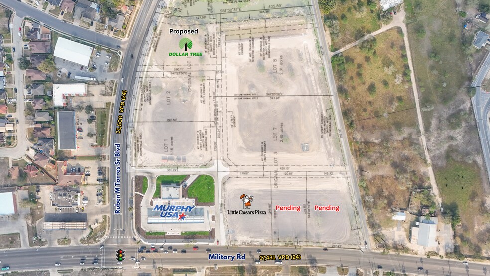 NEC of Ruben M Torres Sr & US-281 blvd, Brownsville, TX à vendre - Photo principale – Image 1 sur 5