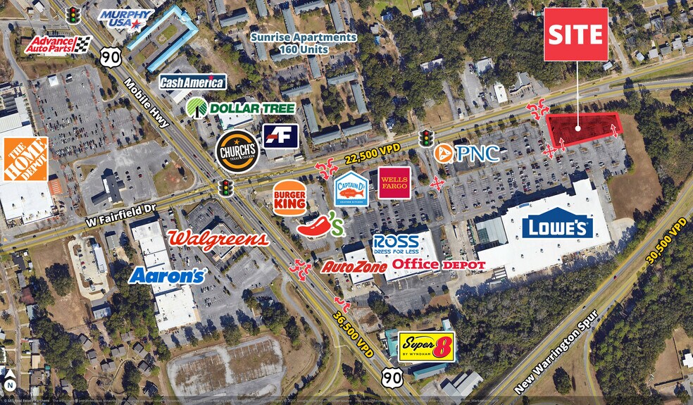 4301 W Fairfield Dr, Pensacola, FL à vendre - Aérien – Image 1 sur 1
