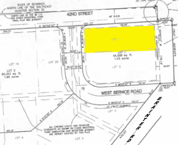 1100 42nd St, Evans, CO à vendre - Plan cadastral – Image 2 sur 3