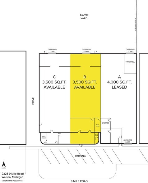 2323 E 9 Mile Rd, Warren, MI à louer - Plan d’étage – Image 3 sur 3