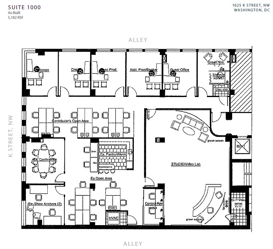 1625 K St NW, Washington, DC à louer Plan d’étage– Image 1 sur 1
