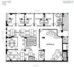 1625 K St NW, Washington, DC à louer Plan d’étage– Image 1 sur 1