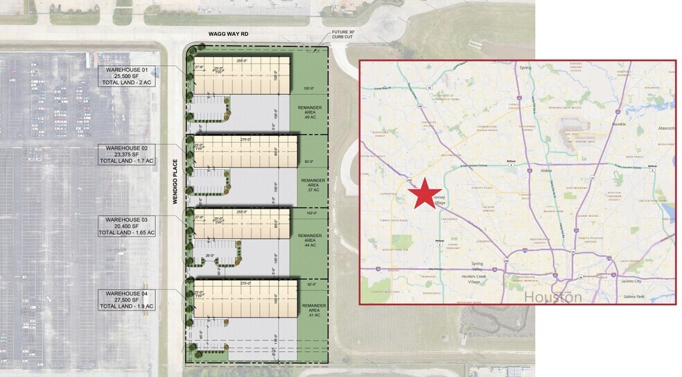 8840 Wedigo Pl, Houston, TX à louer - Plan de site – Image 3 sur 4