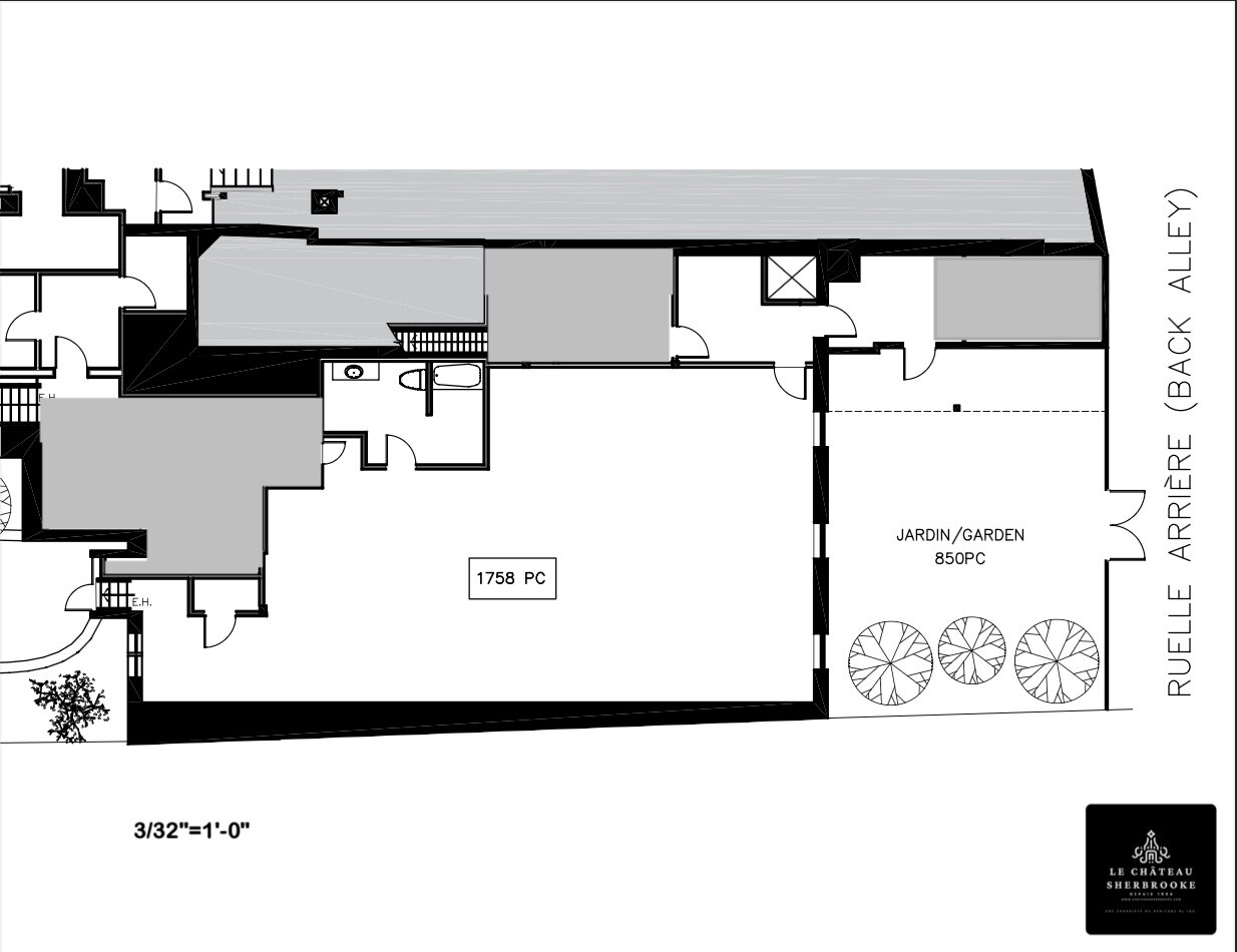 434-438 Rue Sherbrooke E, Montréal, QC à louer Plan d’étage– Image 1 sur 1