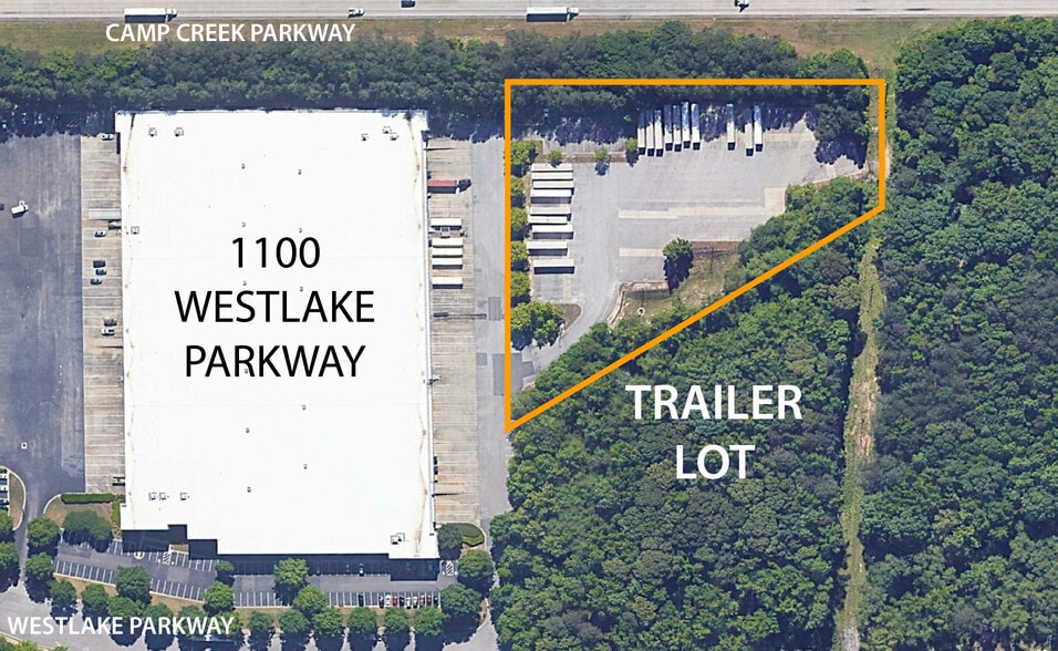 Trailer / Storage Lot at 1100 Westlake Parkway, South Fulton, GA à louer - Aérien – Image 1 sur 2