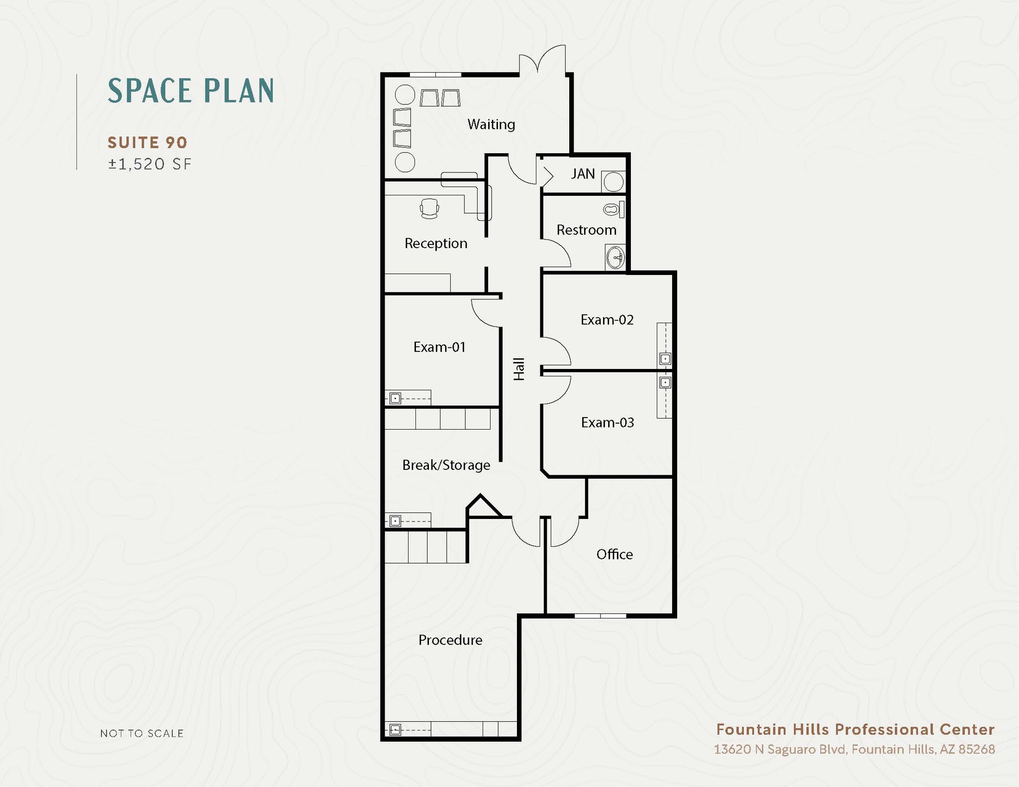 13620 N Saguaro Blvd, Fountain Hills, AZ à louer Plan d’étage– Image 1 sur 2