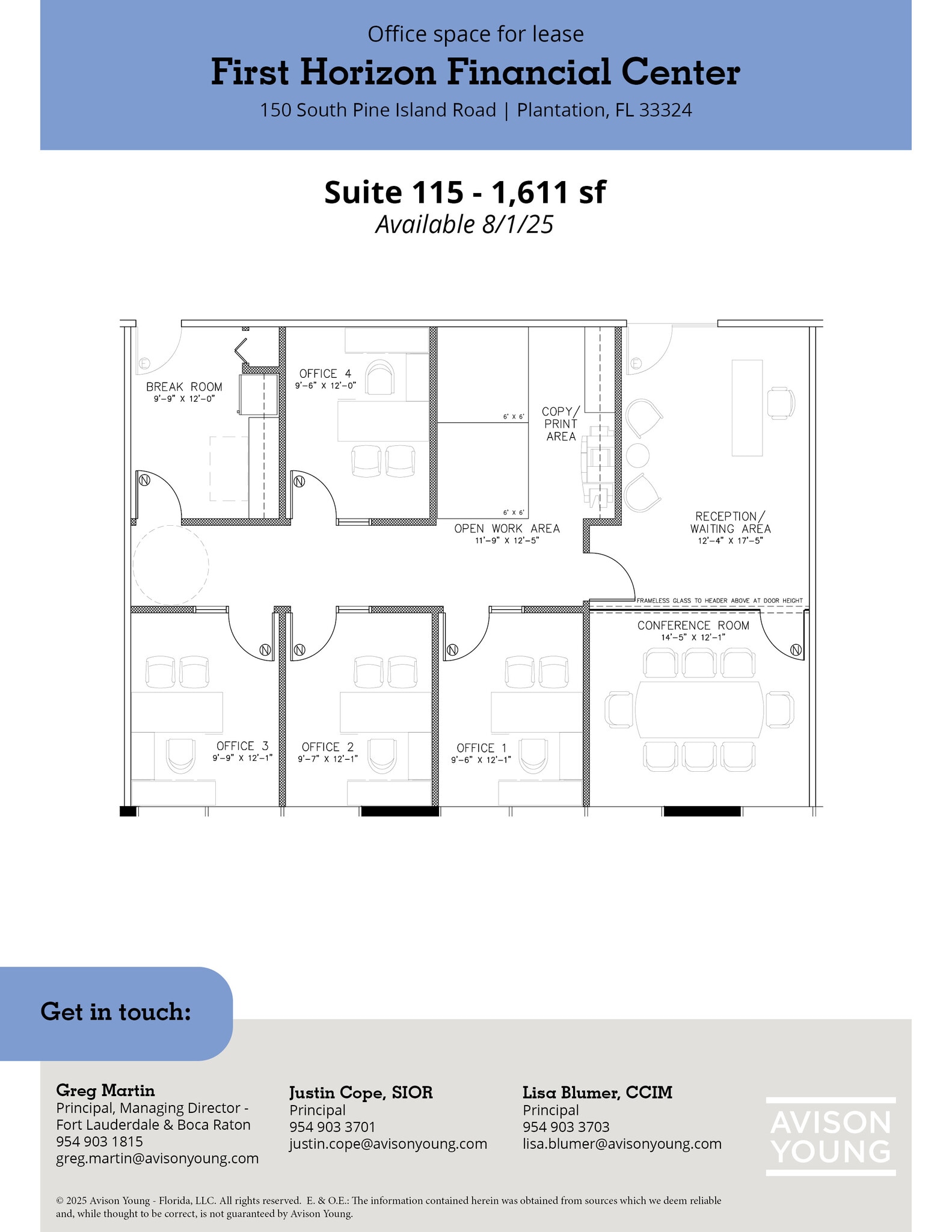 150 S Pine Island Rd, Plantation, FL à louer Plan d’étage– Image 1 sur 1