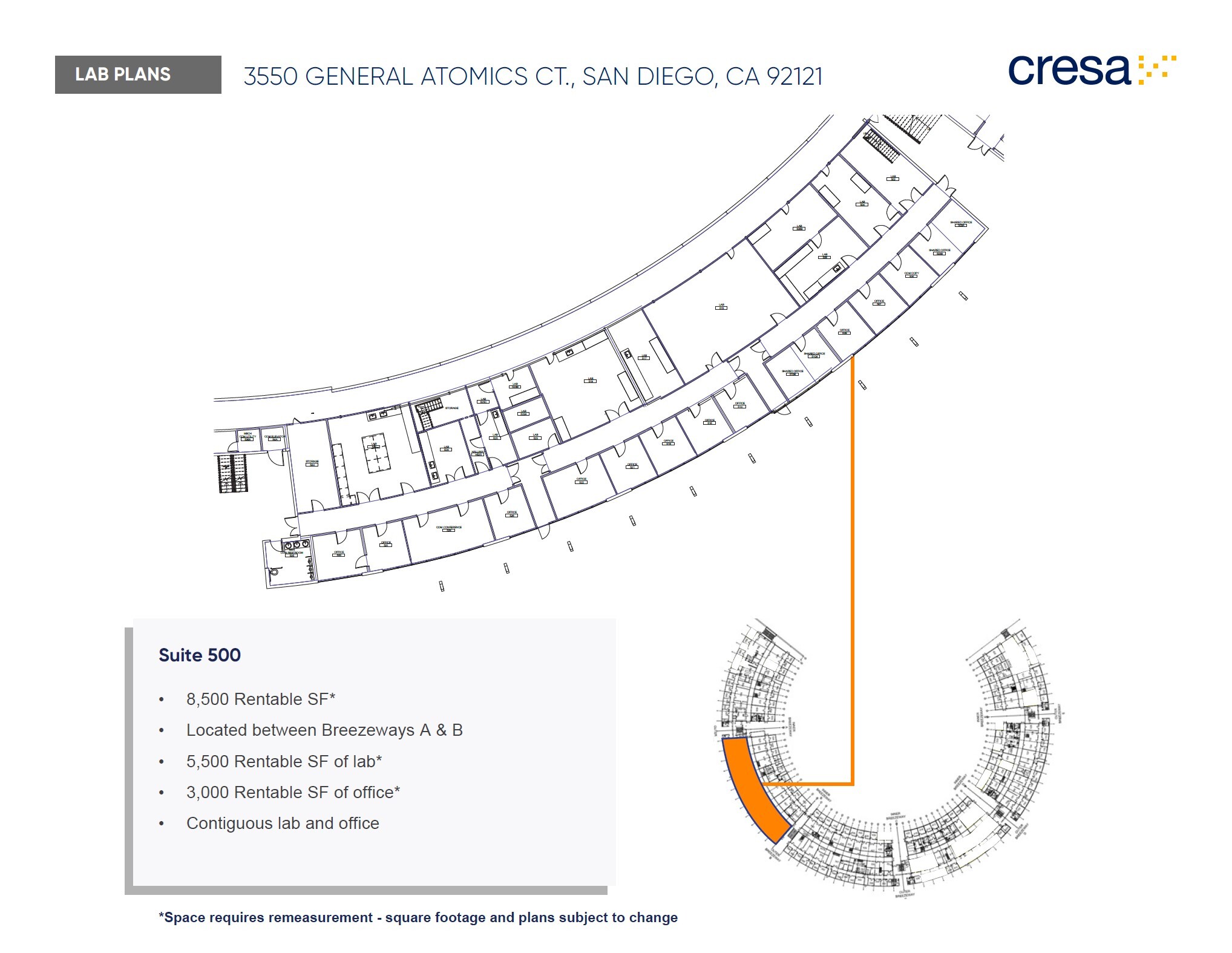 3550 General Atomics Ct, San Diego, CA à louer Plan d’étage– Image 1 sur 1