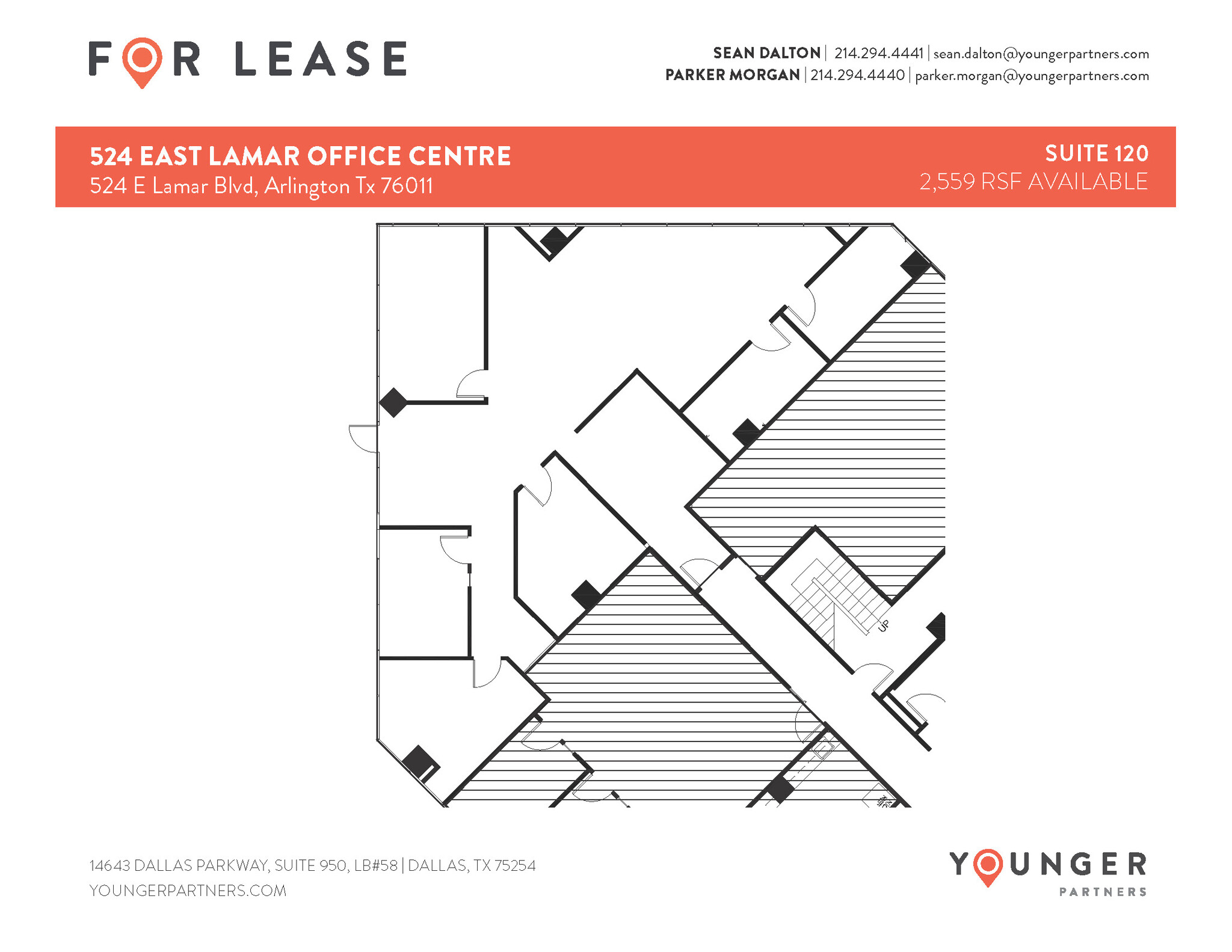 524 E Lamar Blvd, Arlington, TX à louer Plan d’étage– Image 1 sur 1