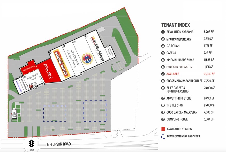 382-420 Jefferson Rd, Henrietta, NY à louer - Plan de site – Image 2 sur 6