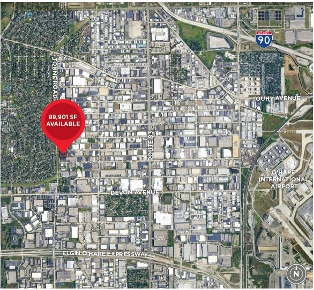 1845 Tonne Rd, Elk Grove Village, IL à louer - Aérien – Image 2 sur 5